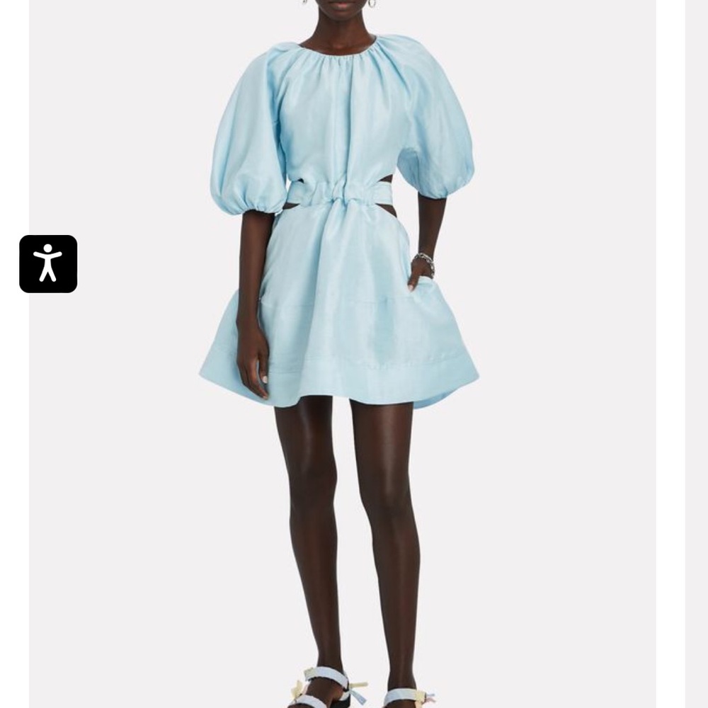 AJE Mimosa Puff Sleeve Mini Dress
